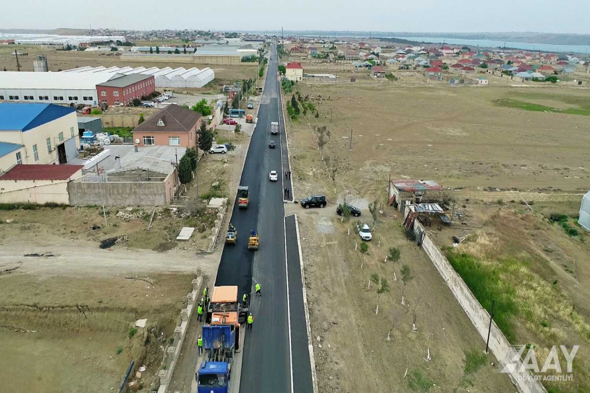 Aşağı Güzdək avtomobil yolu yenidən qurulur - FOTO  - VİDEO 