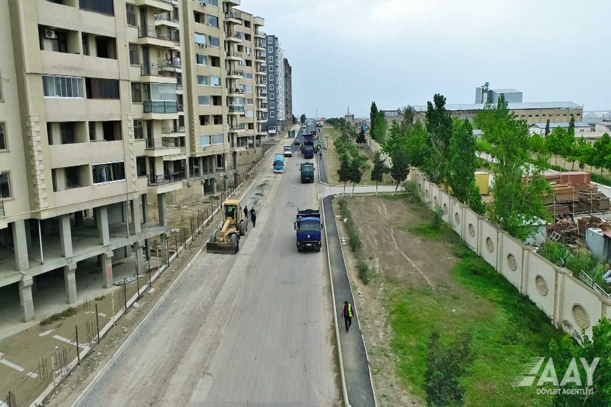 Aşağı Güzdək avtomobil yolu yenidən qurulur - FOTO  - VİDEO 