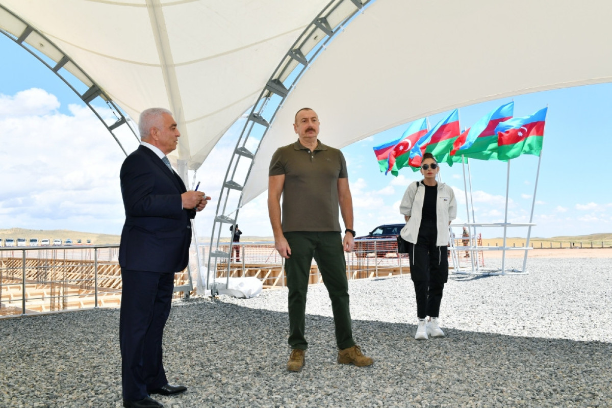 Президент и Мехрибан Алиева приняли участие в церемонии закладки энергетического узла «Джабраил»-<span class="red_color">ФОТО-<span class="red_color">ОБНОВЛЕНО