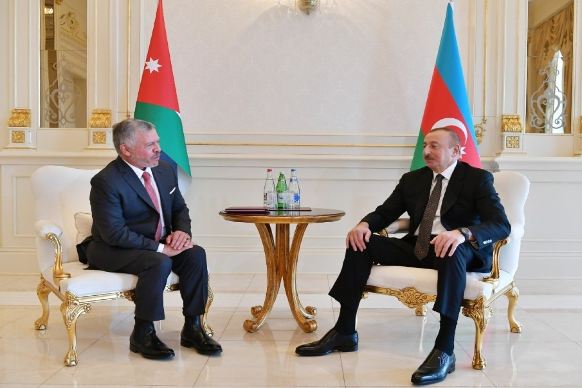 Abdullah II bin Al-Hussei and Ilham Aliyev