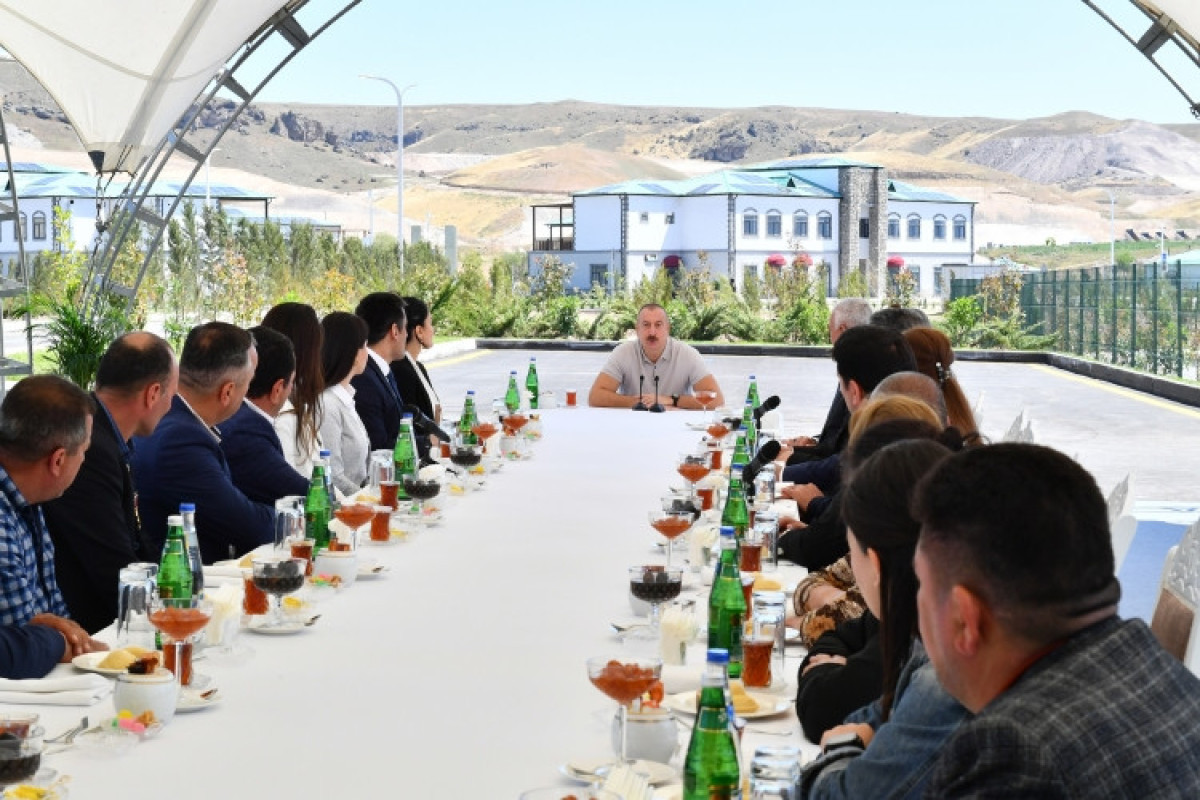 Azerbaijani people have lived for centuries in both east and west of Zangazur, says Azerbaijani President
