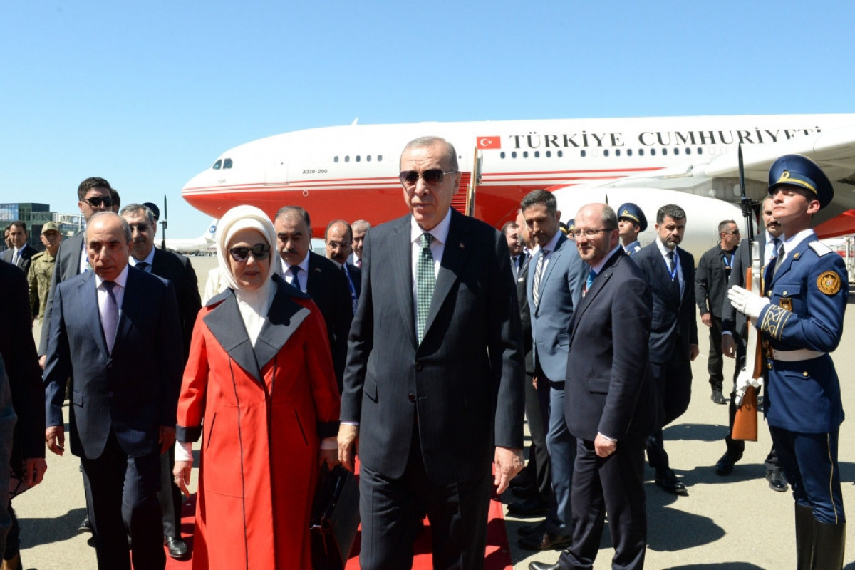 Turkish President arrives in Azerbaijan-UPDATED 