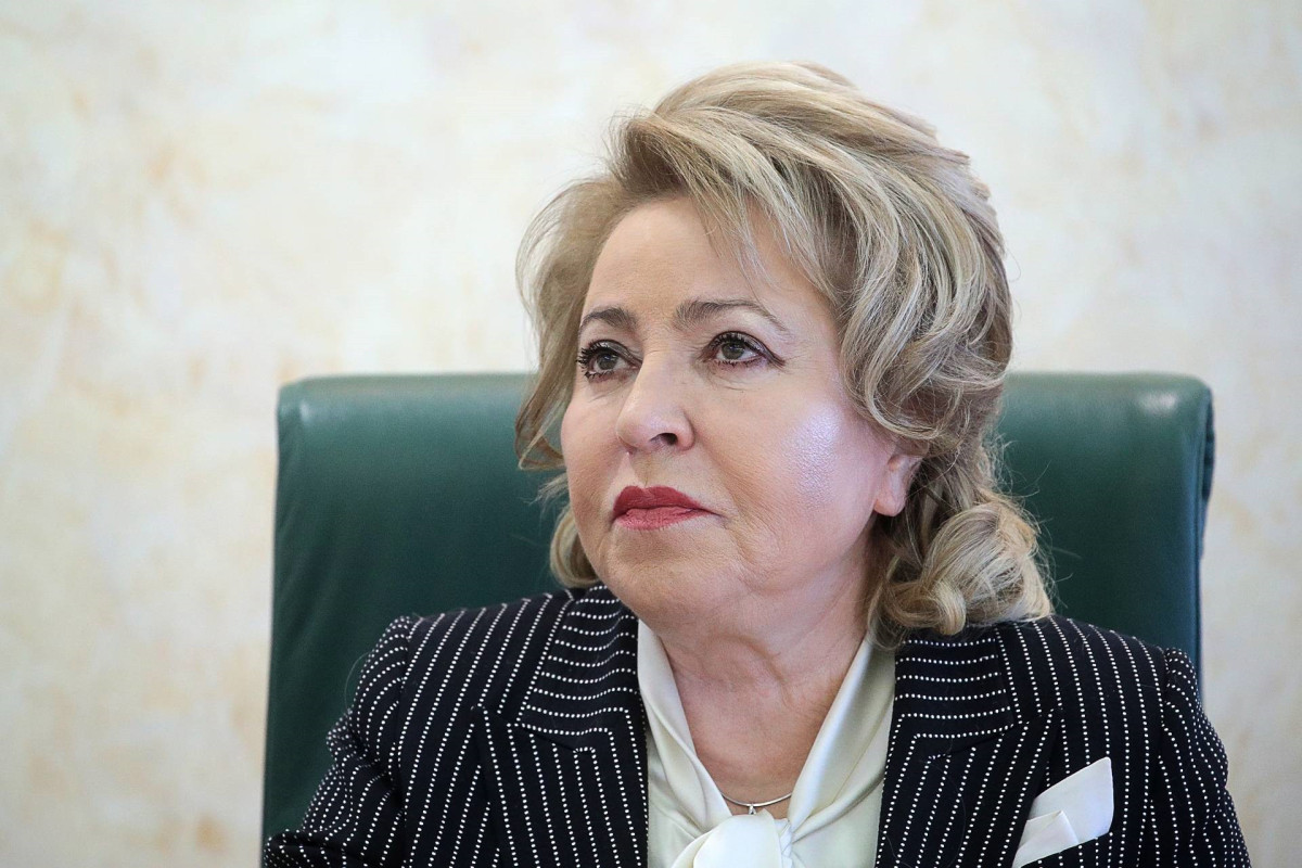 Rusiya Federal Məclisi Federasiya Şurasının sədri Valentina Matviyenko