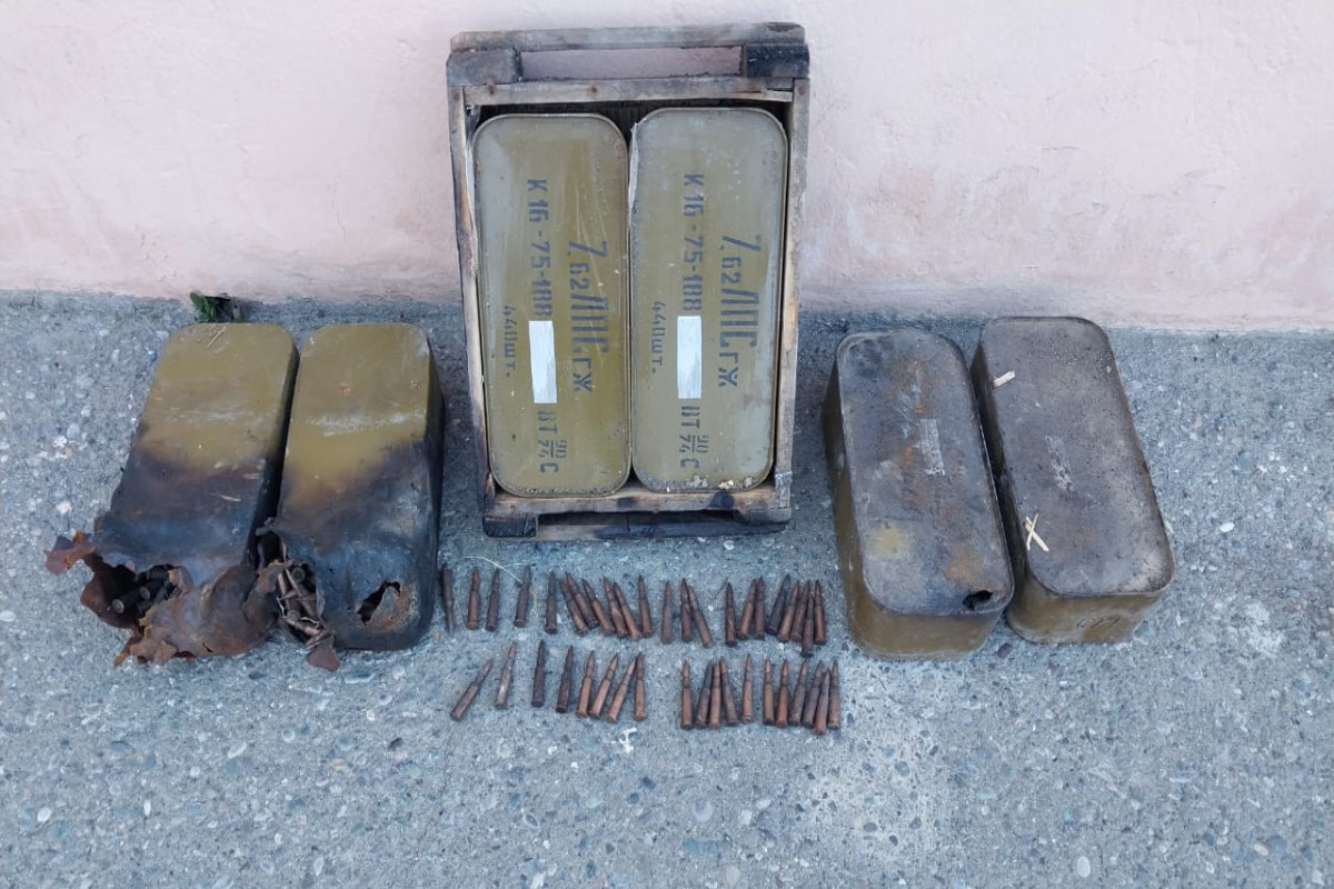 В селе Талыш Тертерского района обнаружены боеприпасы-ФОТО 