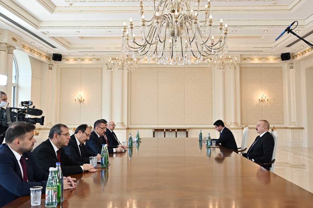President Ilham Aliyev receives  Vice President of Turkiye-UPDATED 
