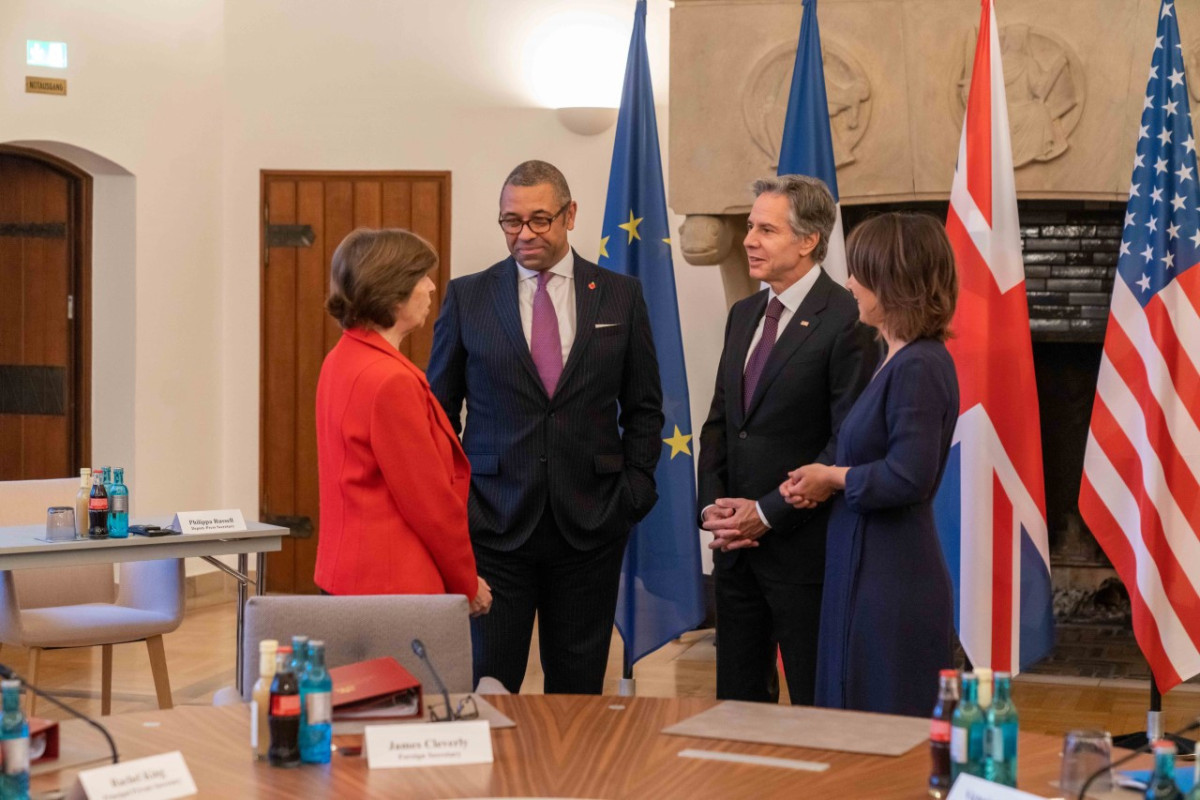 US, German, British and French FMs meet