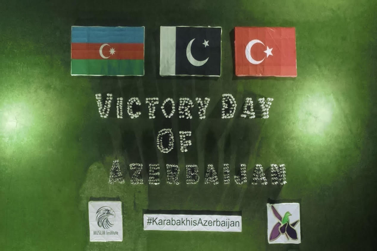 Flashmob held in Pakistan on the occasion of Azerbaijan's Victory Day-VIDEO 