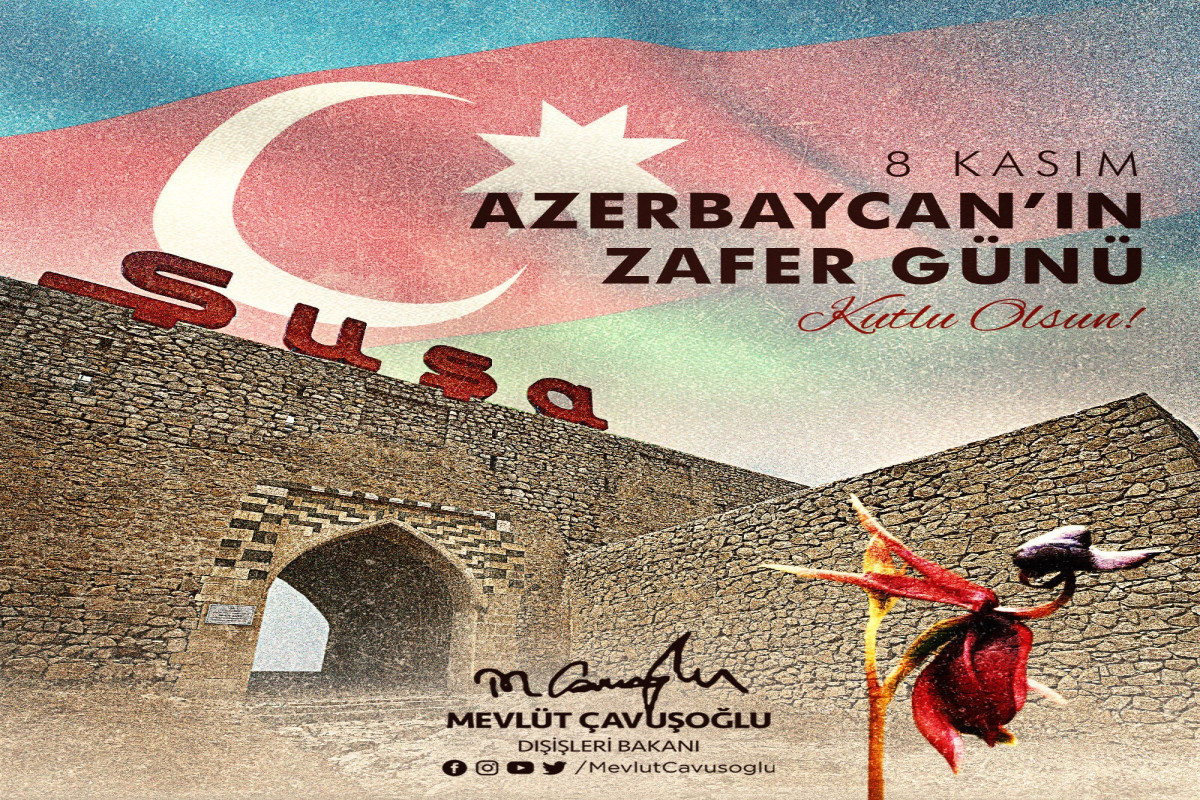 Turkish FM: “May your victories be eternal, dear Azerbaijan!”-PHOTO 
