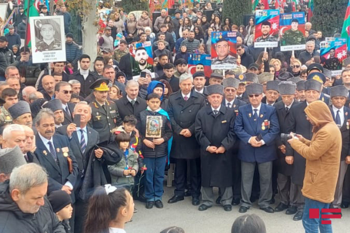 Gəncədə Zəfər Günü ilə bağlı tədbir keçirilib - FOTO 
