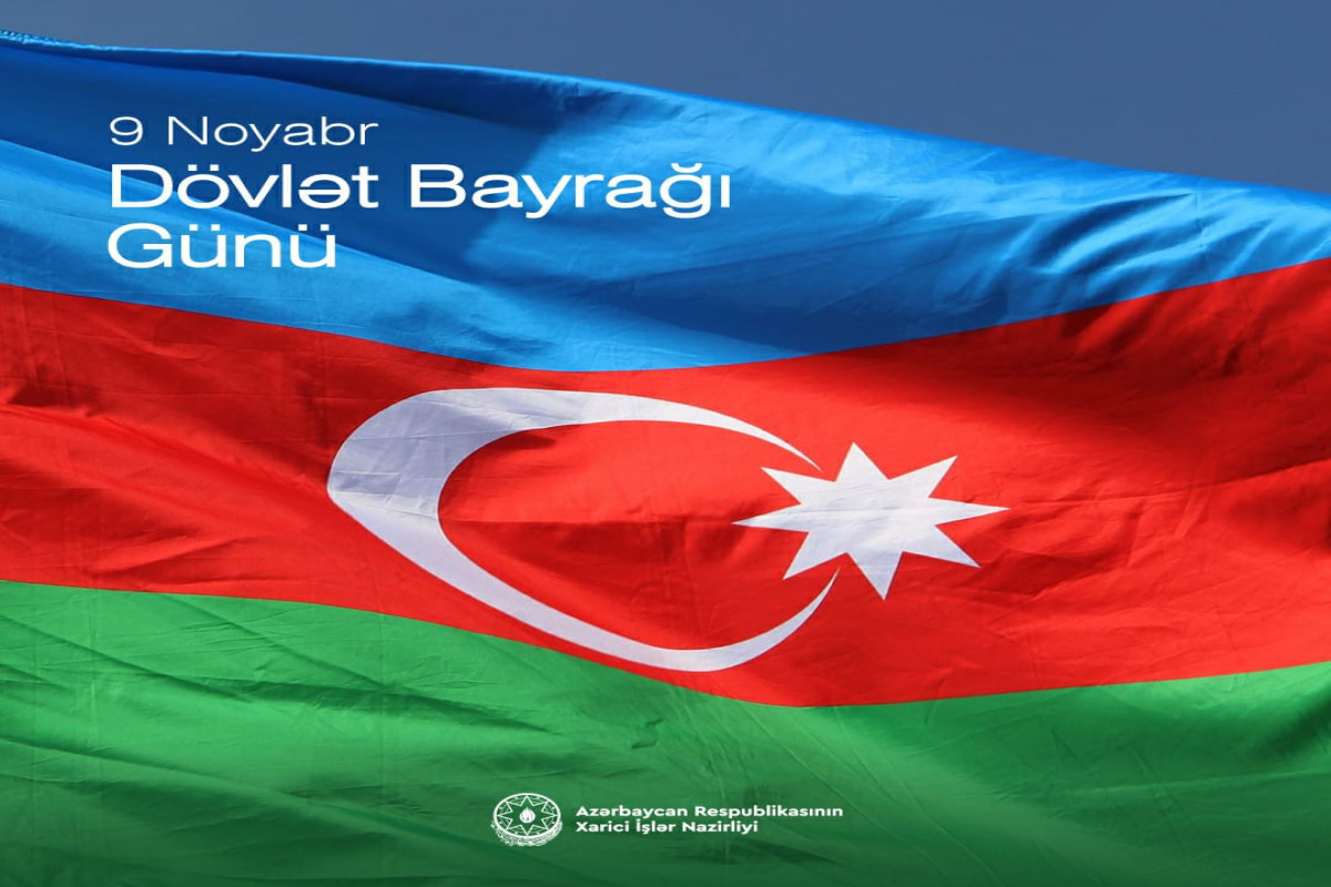 Azerbaijani FM makes a post regarding the State Flag Day
