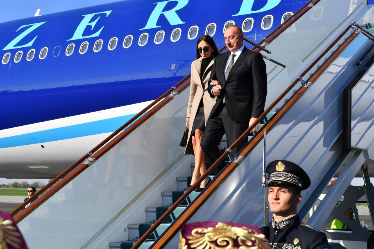 Президент Ильхам Алиев прибыл в Узбекистан