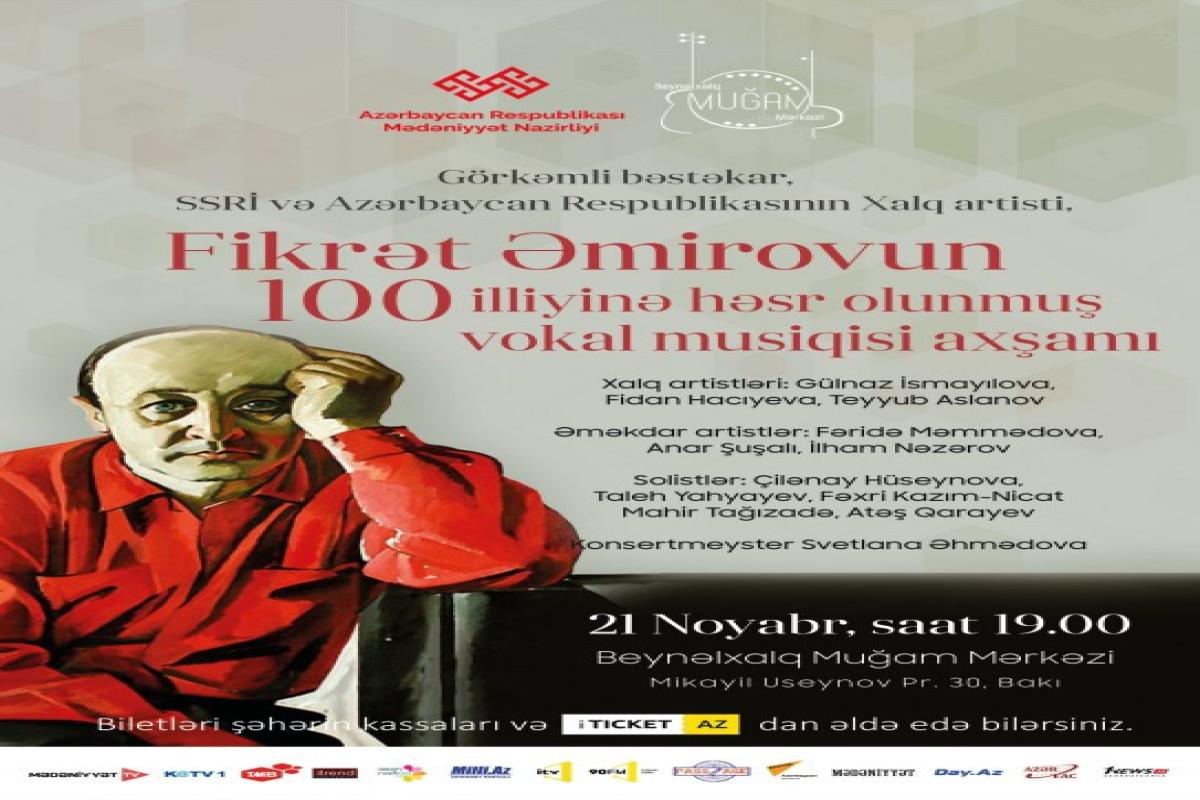 “Fikrət Əmirov – 100” Musiqi Festivalına start verilir