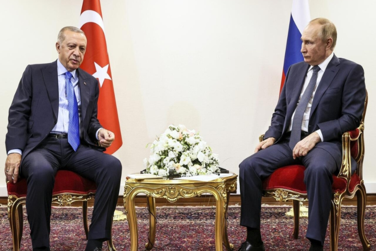 Russian President Vladimir Putin and Turkish counterpart Recep Tayyip Erdogan