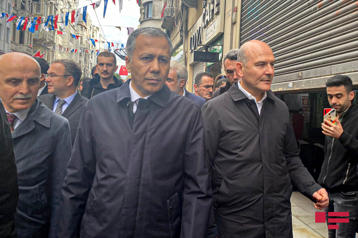 Turkish Interior Minister Suleyman Soylu (on the right)