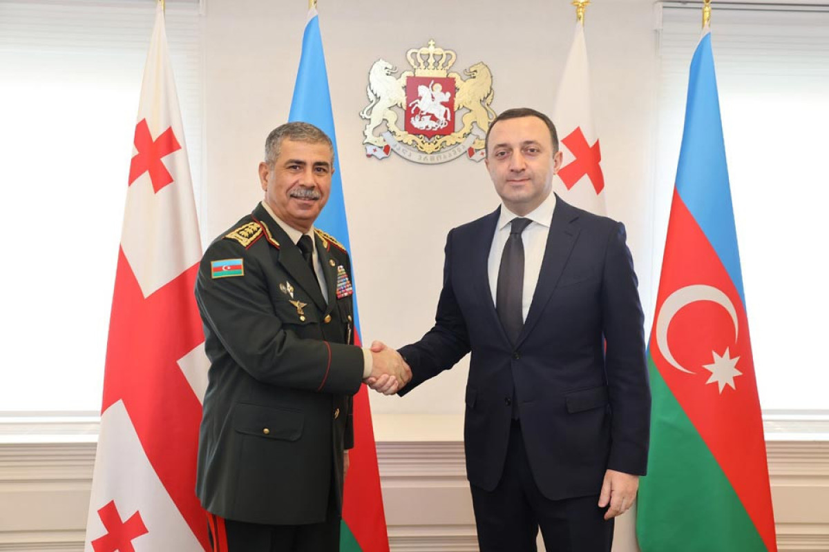 Zakir Həsənov Qaribaşvili ilə hərbi əməkdaşlığı müzakirə edib - VİDEO  - YENİLƏNİB 