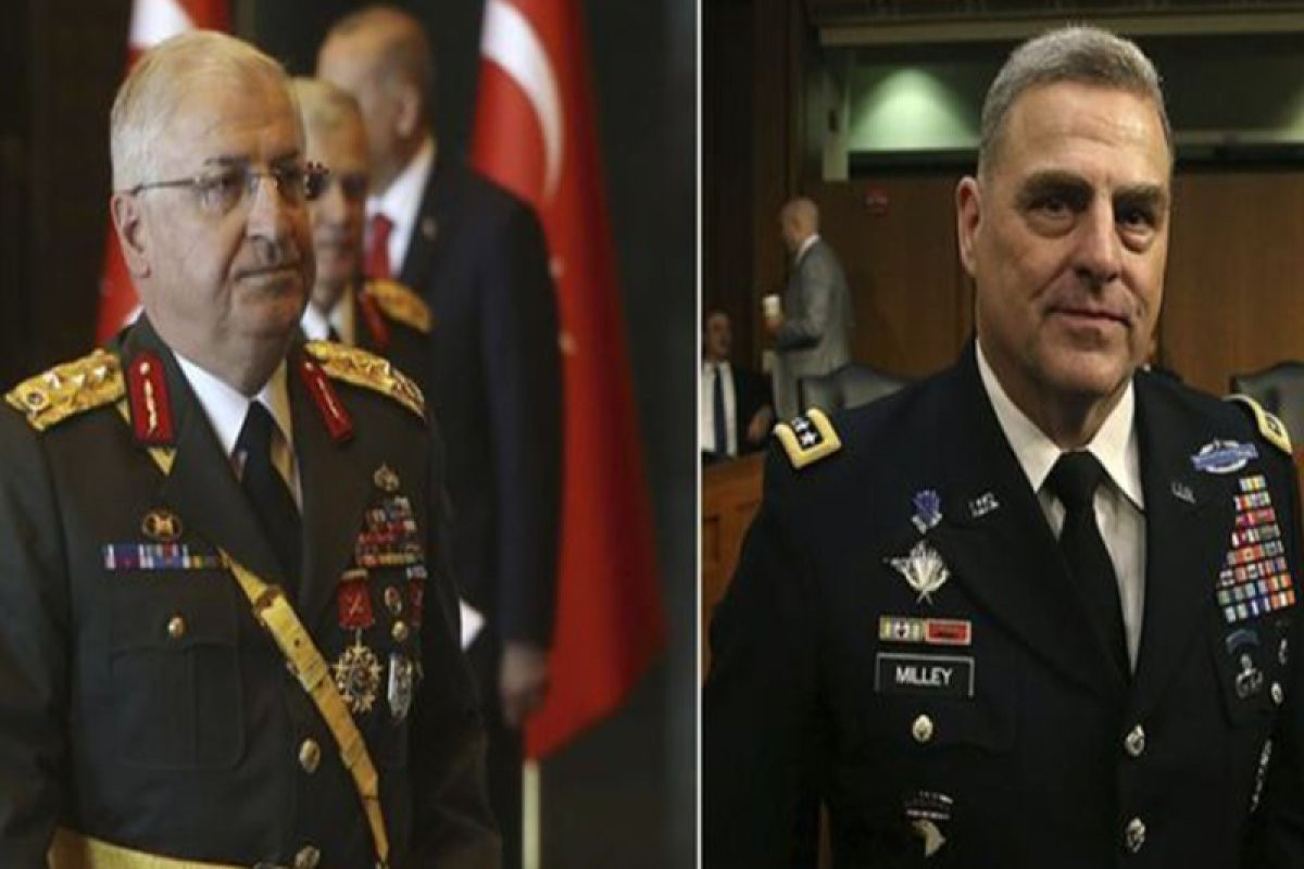 General Yashar Güler, Chief of the General Staff of the Turkish Armed Forces and General Mark Milley, US Chief of Staff
