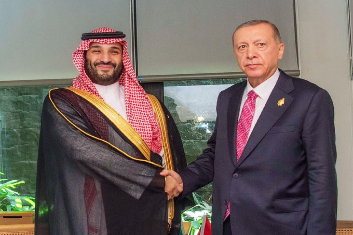 Turkish President Recep Tayyip Erdogan and Saudi Crown Prince Mohammed bin Salman