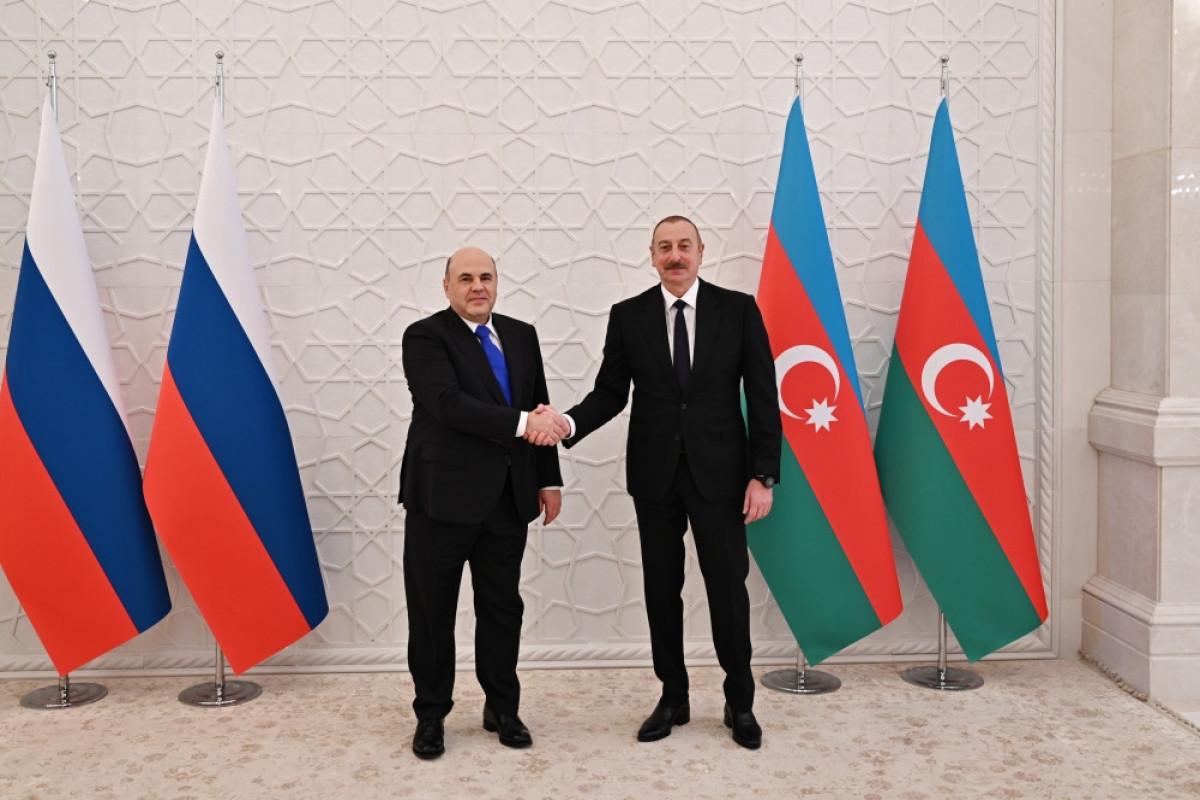President Ilham Aliyev, Prime Minister of Russia Mikhail Mishustin held expanded meeting-UPDATED-1 