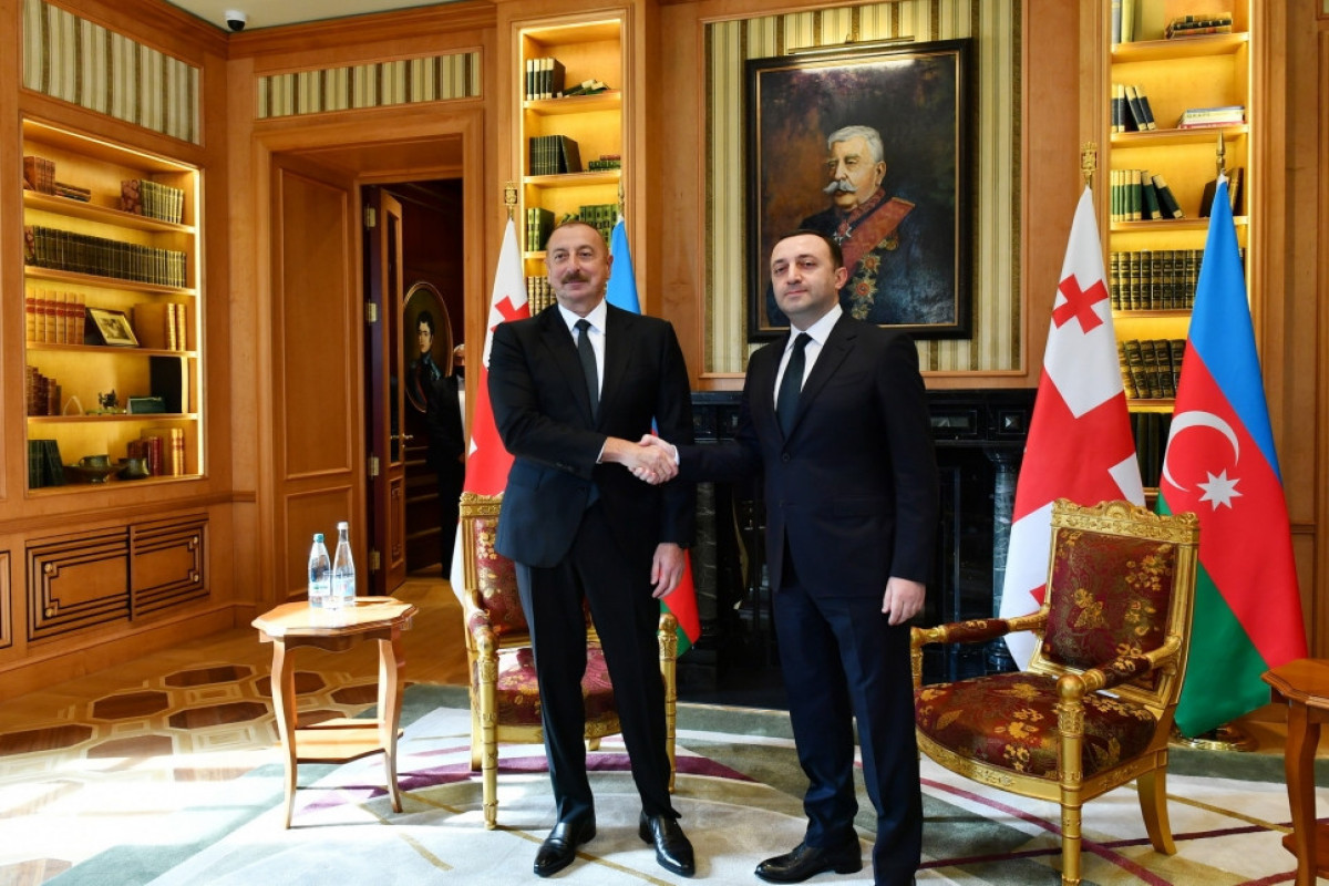 Ilham Aliyev and Irakli Garibashvili