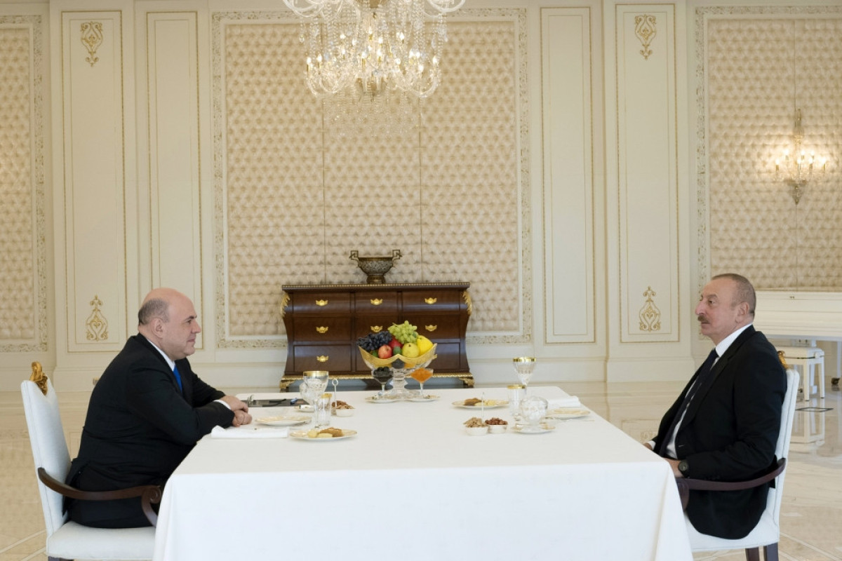 President Ilham Aliyev held one-on-one meeting with Mikhail Mishustin