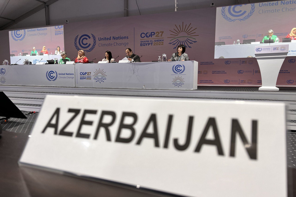 Dövlət Komitəsinin sədri COP-27 çərçivəsində iclasa qatılıb