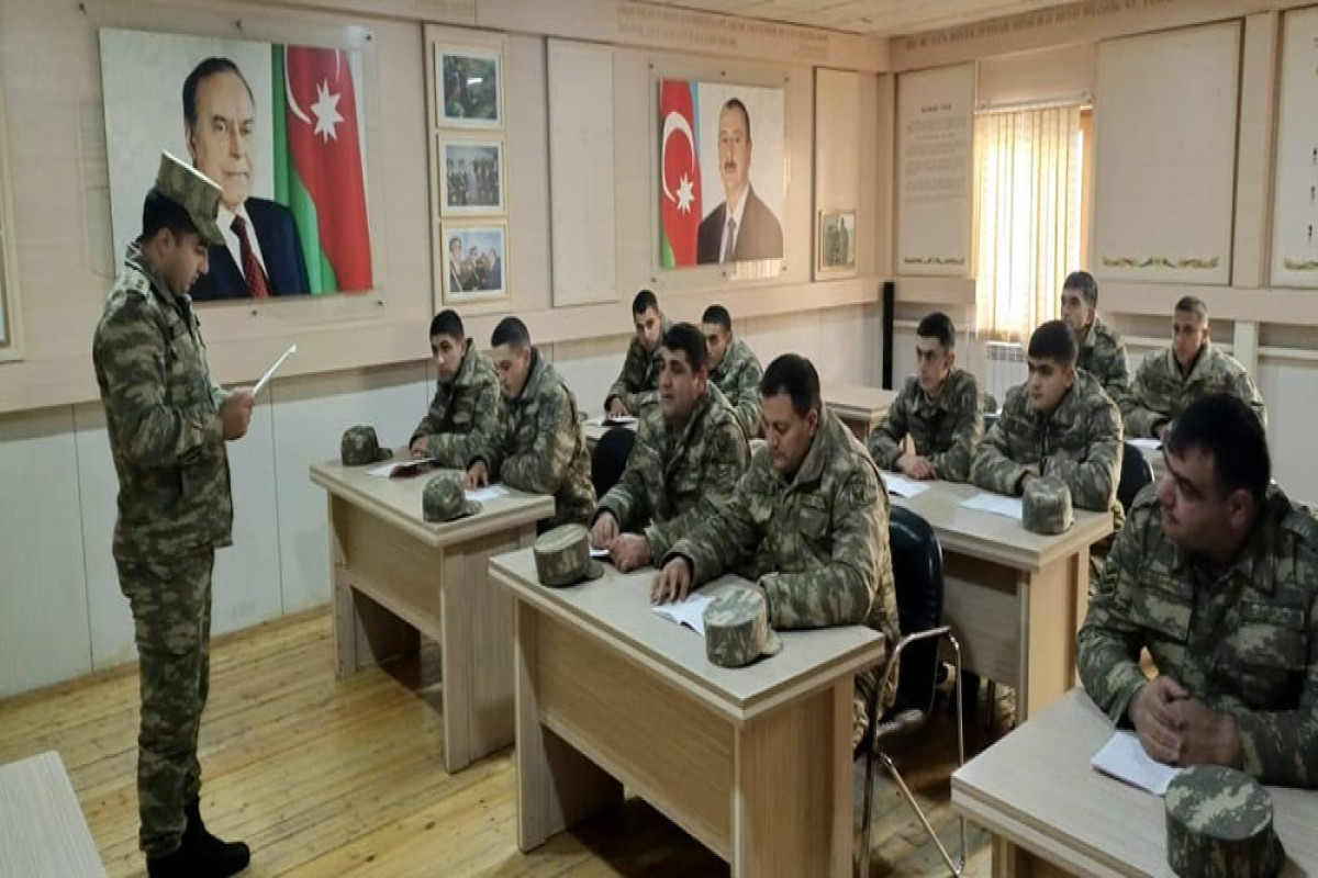Socio-political training classes are being held in the Azerbaijan Army