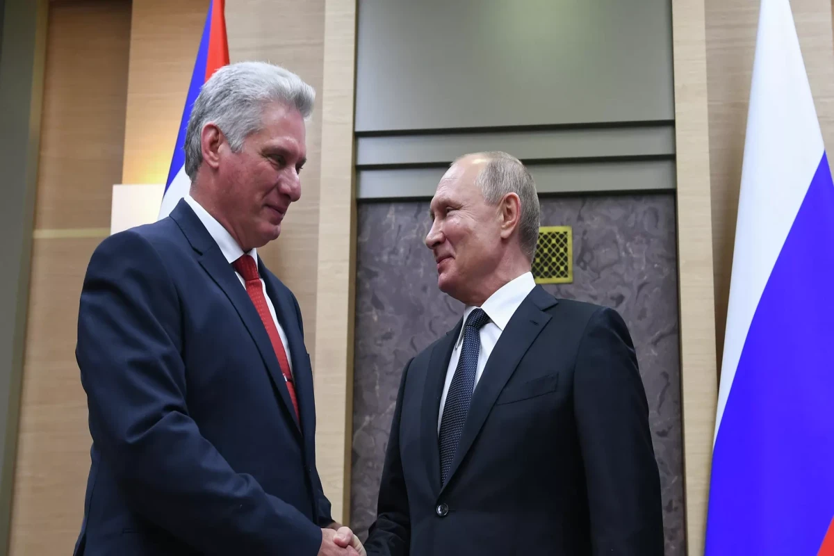 Cuban President Diaz-Canel arrives in Moscow to hold talks with Russia's Putin