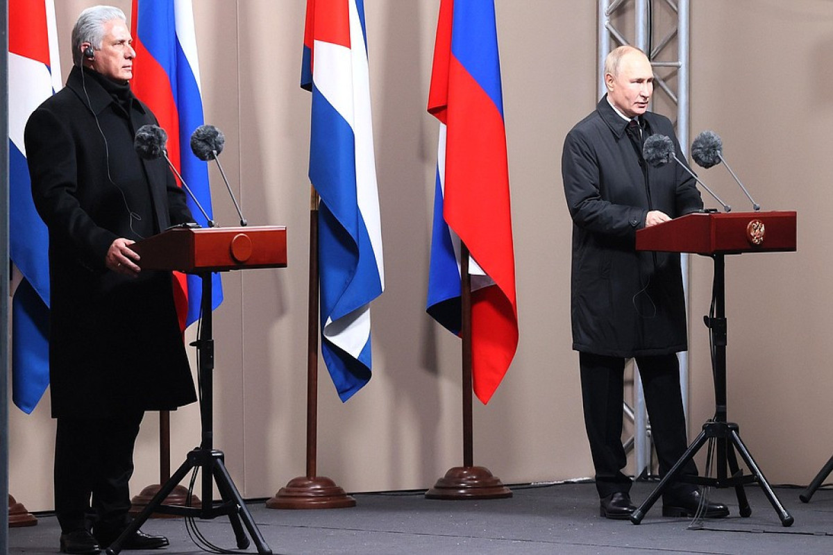 Putin Moskvada Fidel Kastronun abidəsinin açılışında iştirak edib - FOTO 