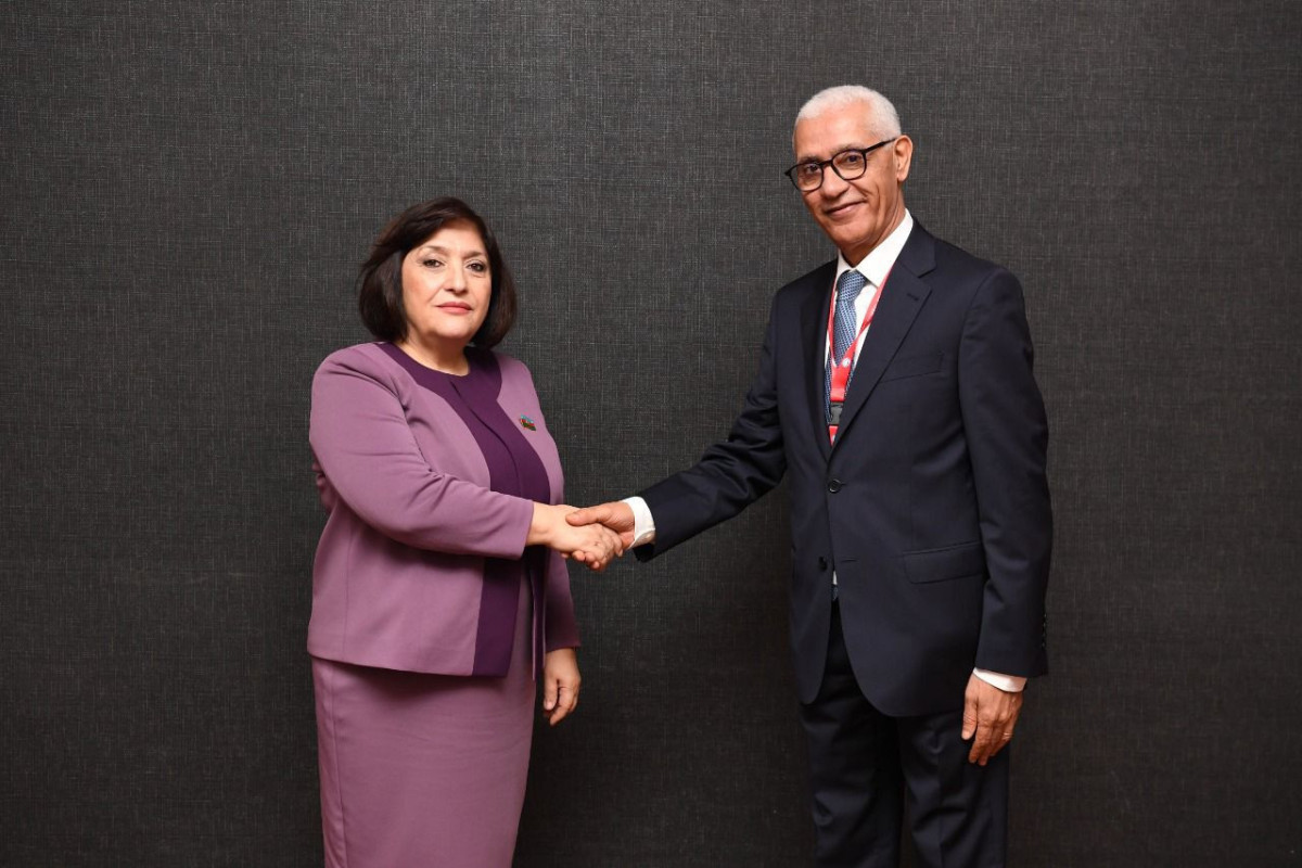 Председатель Милли Меджлиса встретилась с председателем Палаты представителей Марокко