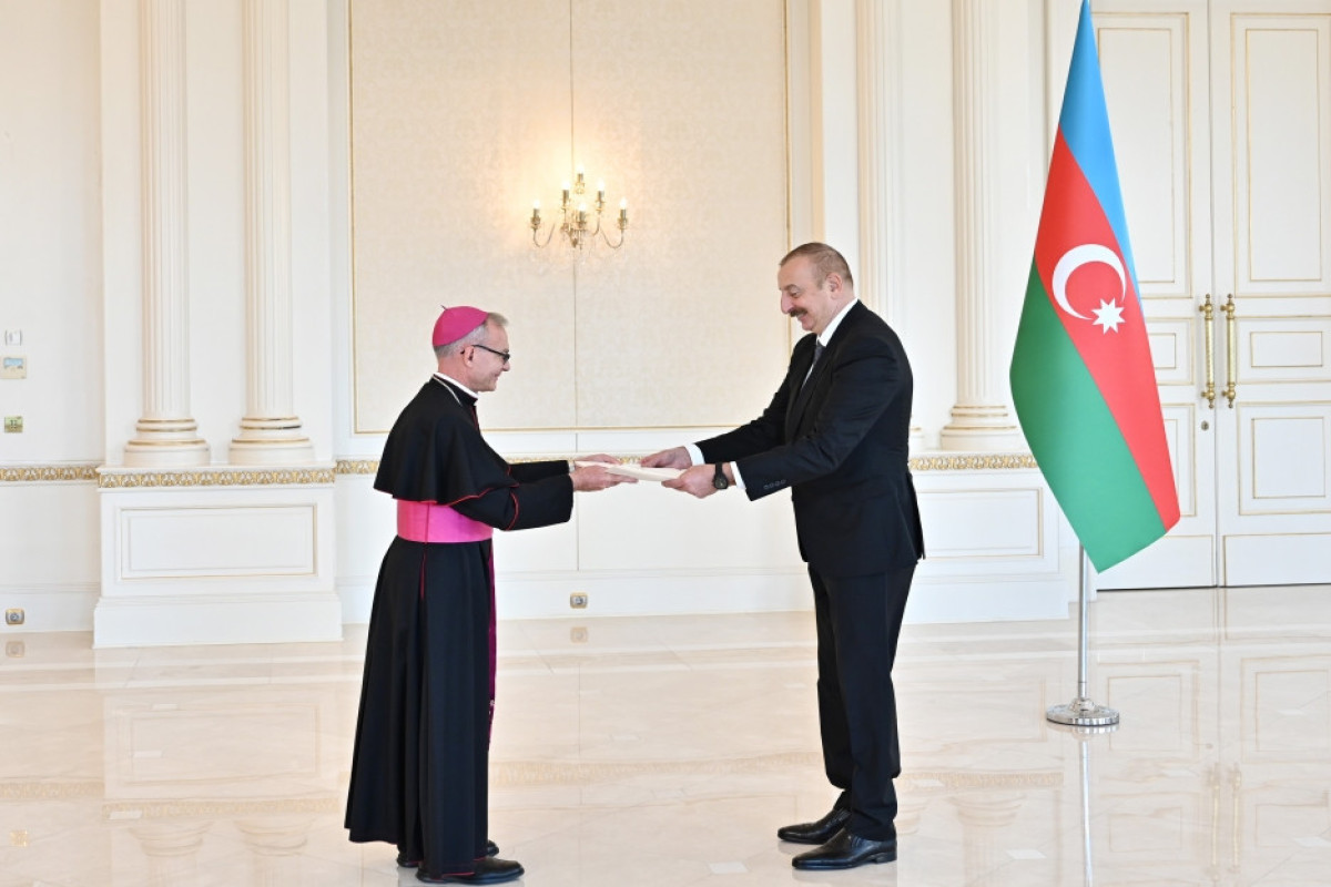 President Ilham Aliyev received credentials of incoming ambassador of VaticanPresident Ilham Aliyev received credentials of incoming ambassador of Vatican