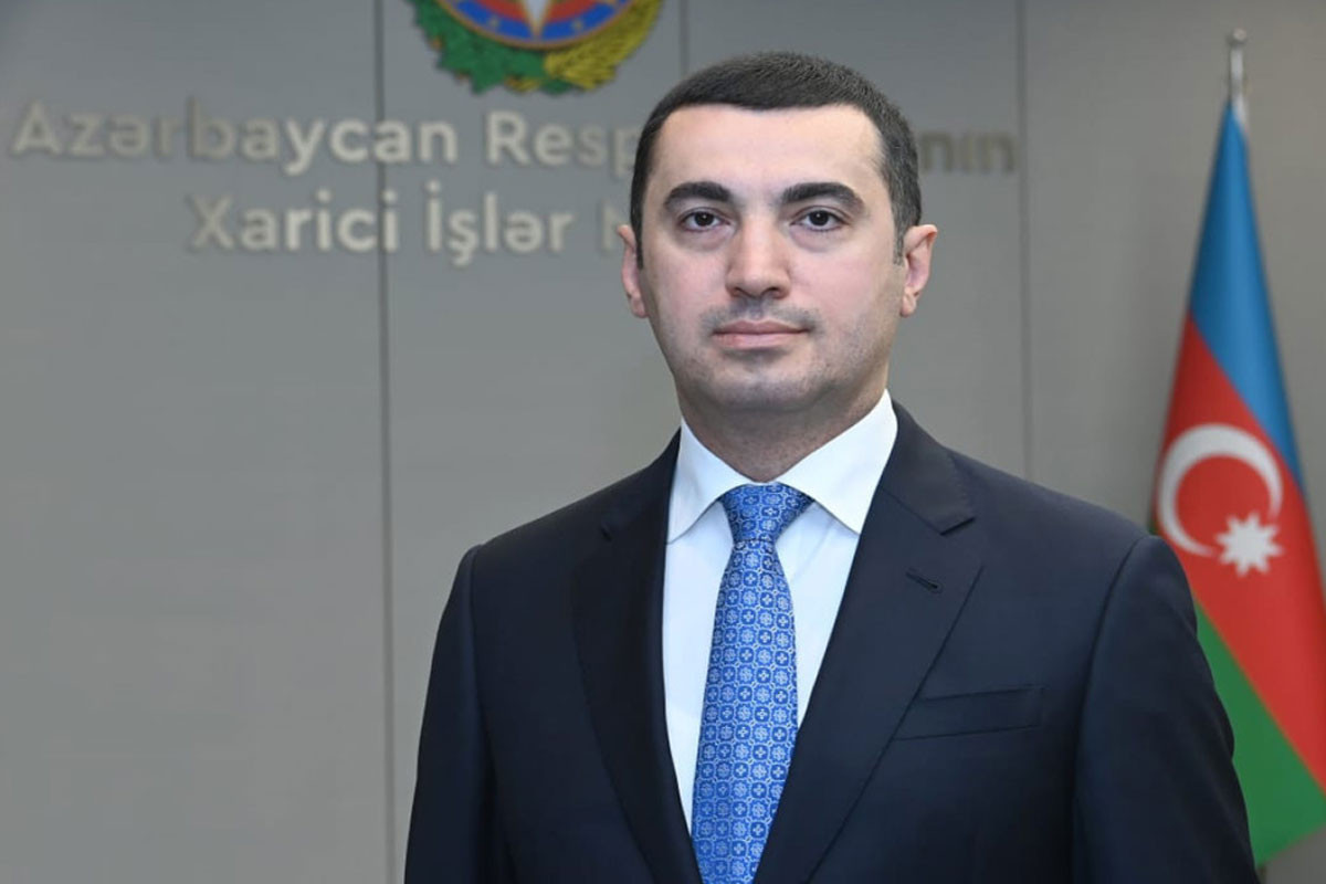  Aykhan Hajizade, head of the press service department of the Ministry of Foreign Affairs of the Republic of Azerbaijan