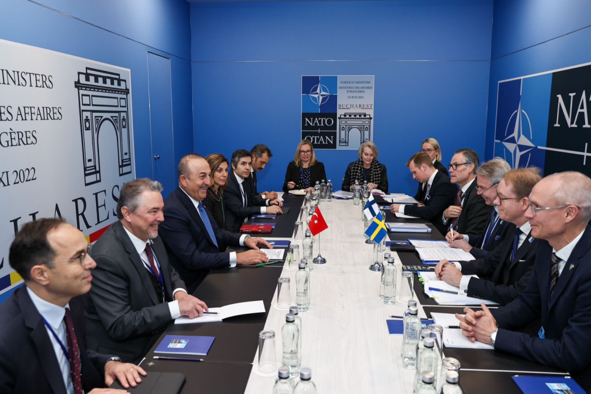 Turkish, Swedish and Finnish top Diplomats meet in Bucharest
