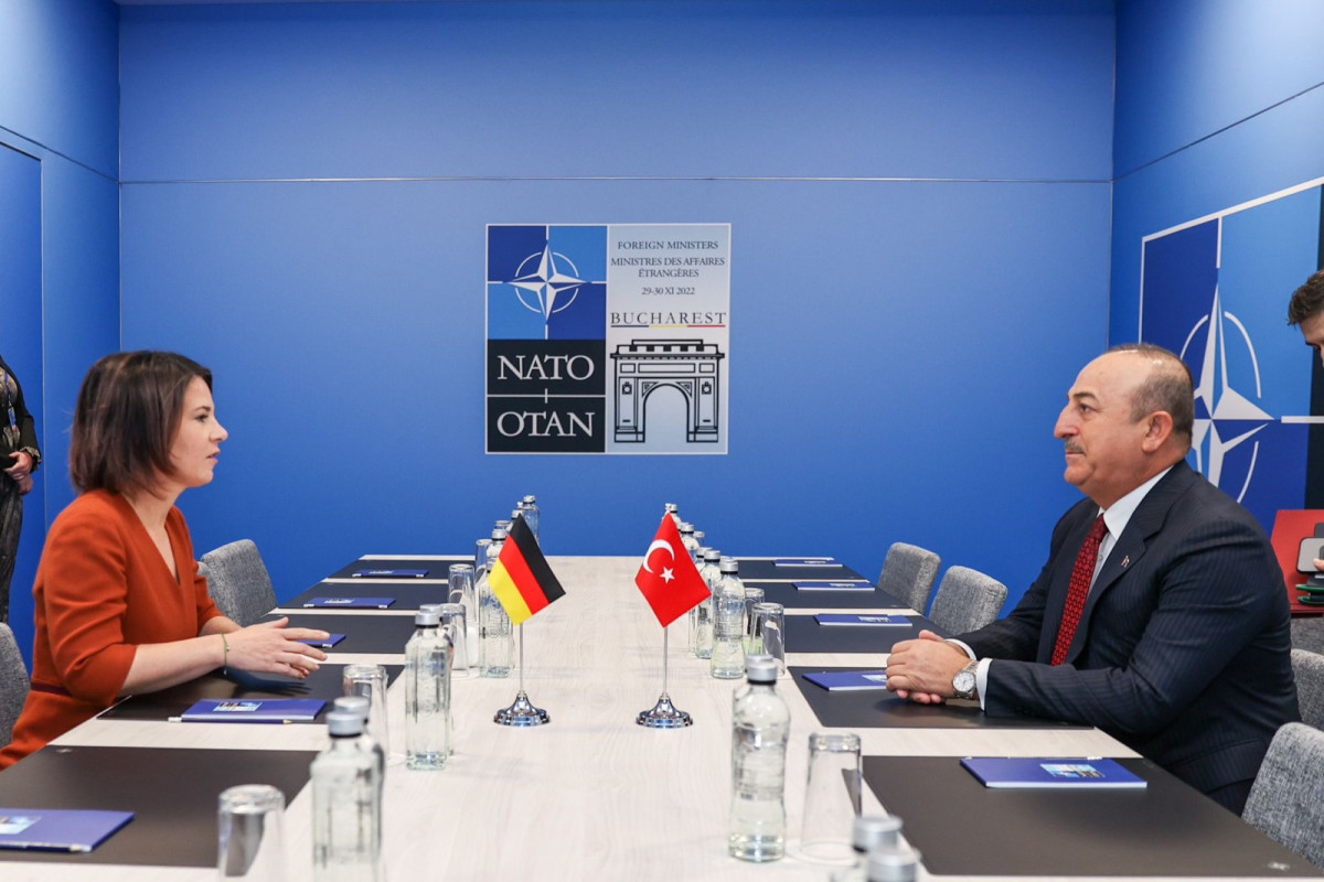 Mevlut Cavusoglu, Turkish Foreign Minister and Annalena Berbok,  German Foreign Minister