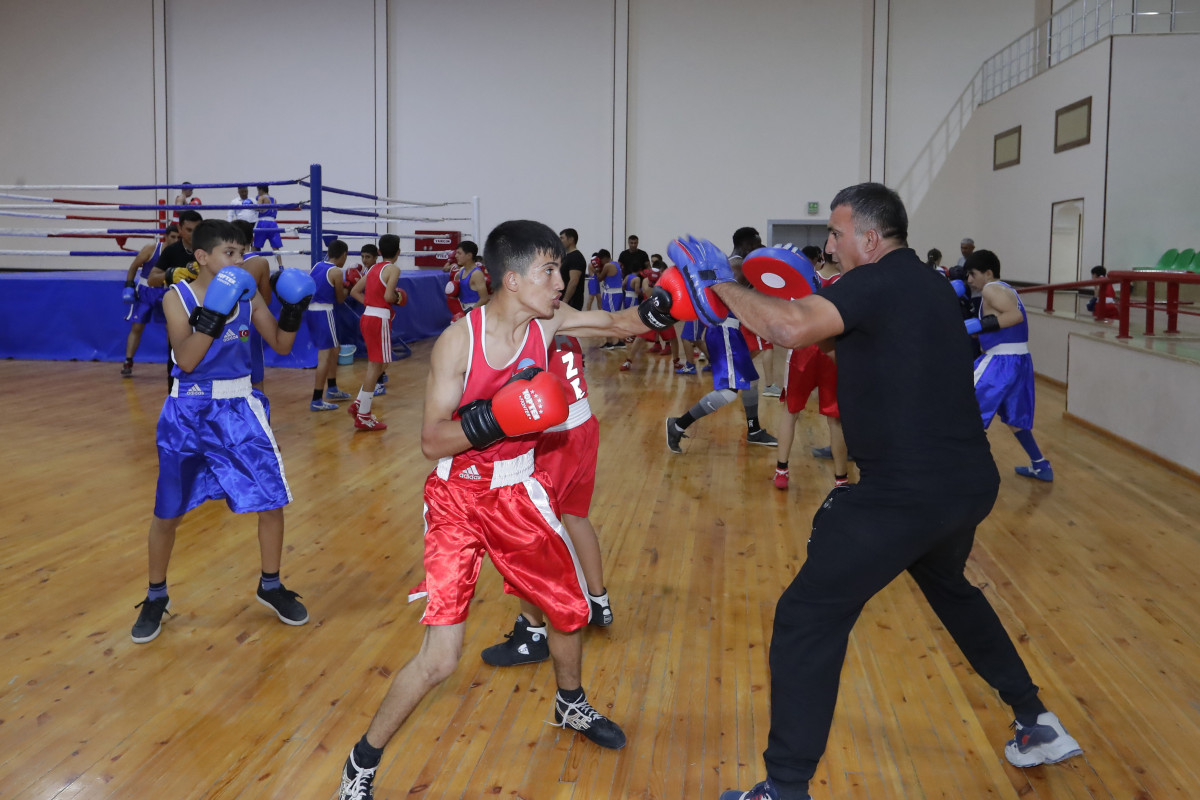 Sahil Babayev naxçıvanlı boksçularla görüşüb - FOTO 