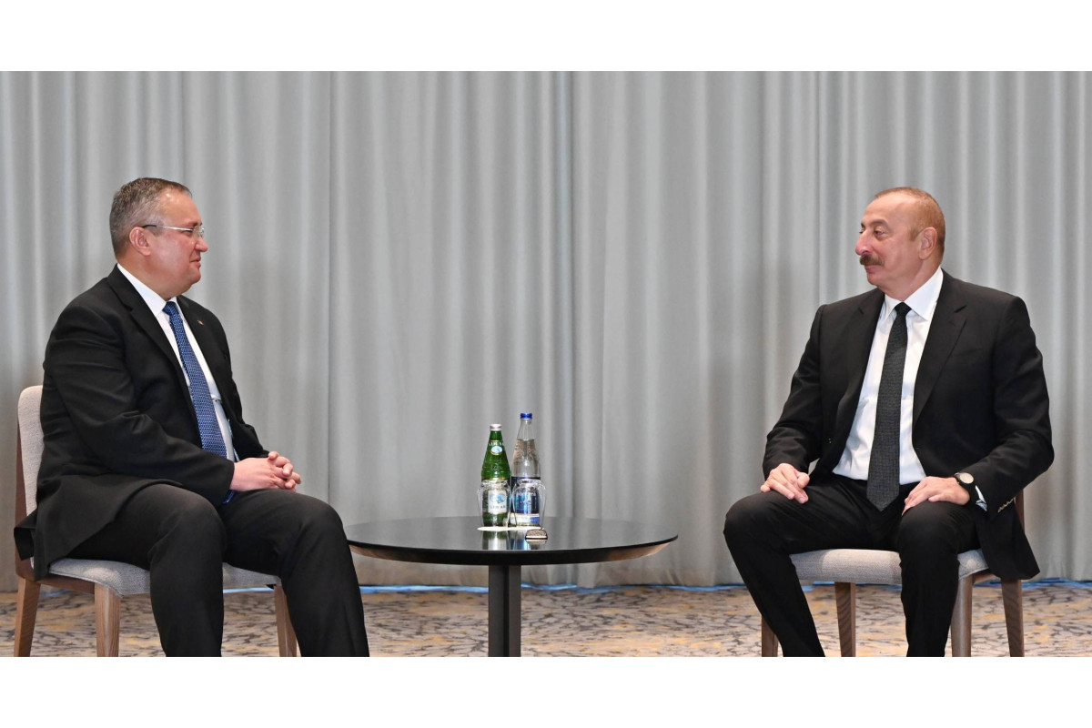 Prezident İlham Əliyev Rumıniyanın Baş naziri ilə görüşüb