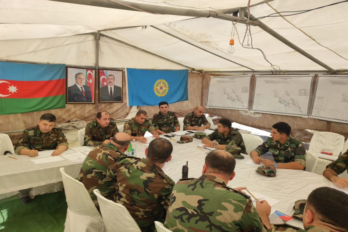 FHN-in Mülki müdafiə işinin təşkili Baş idarəsi səhra şəraitində toplantı keçirib - FOTO 