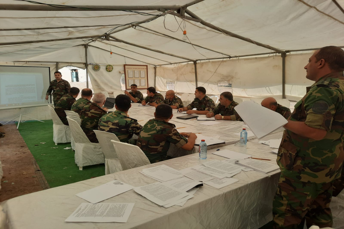 FHN-in Mülki müdafiə işinin təşkili Baş idarəsi səhra şəraitində toplantı keçirib - FOTO 