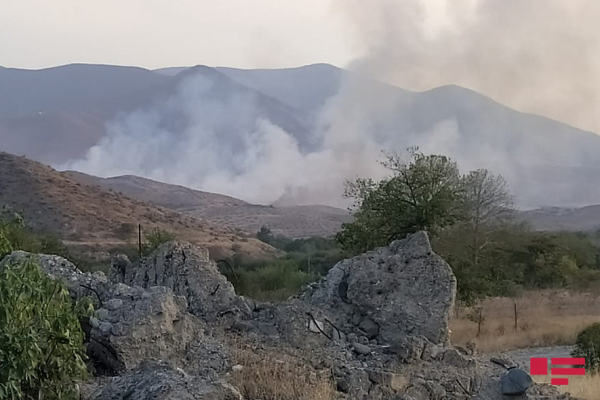 Армяне в очередной раз устроили пожар в Ходжалинском районе