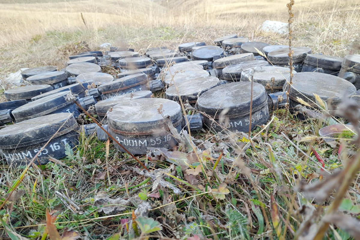 Azerbaijani MoD: 452 mines, buried by Armenian sabotage groups in Dashkasan, neutralized -PHOTO 