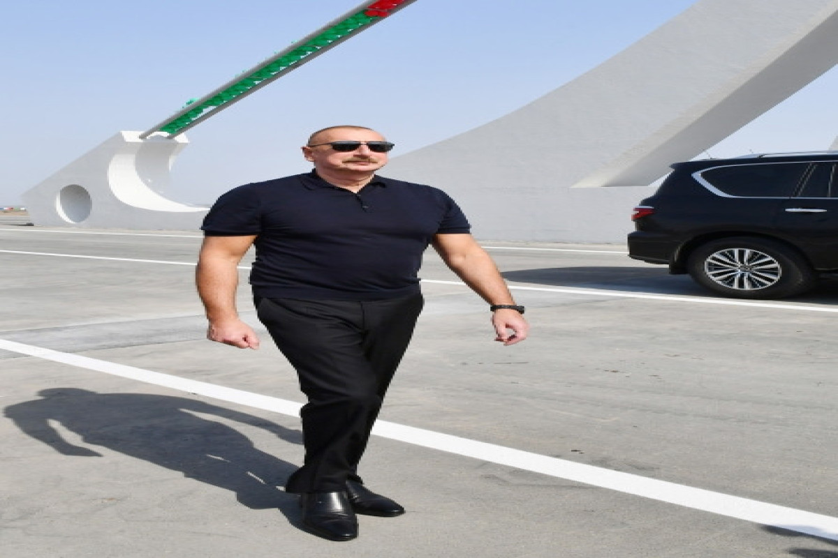 Azerbaijani President viewed work underway on Barda-Aghdam highway-UPDATED 