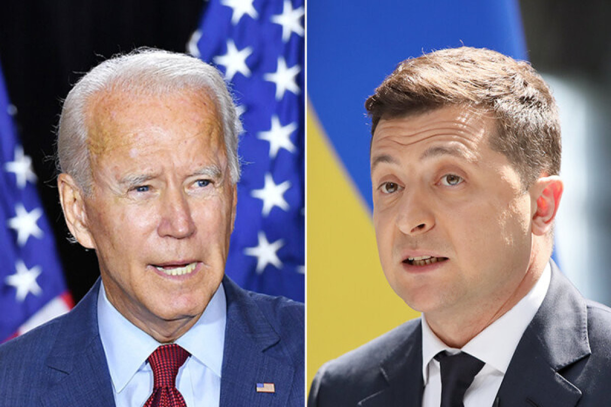 Joe Biden, U.S President and Volodymyr Zelensky, Ukrainian President