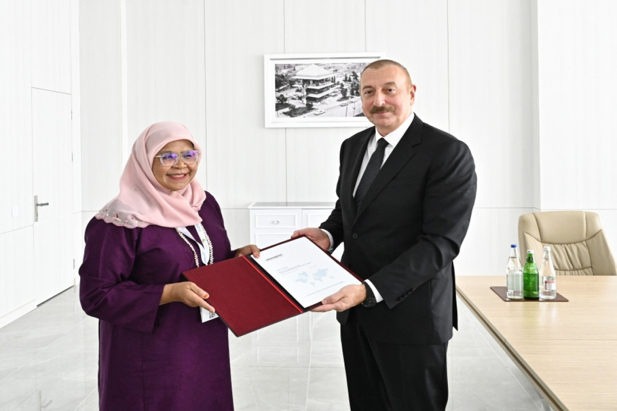 President Ilham Aliyev received Executive Director of UN Human Settlements Programme