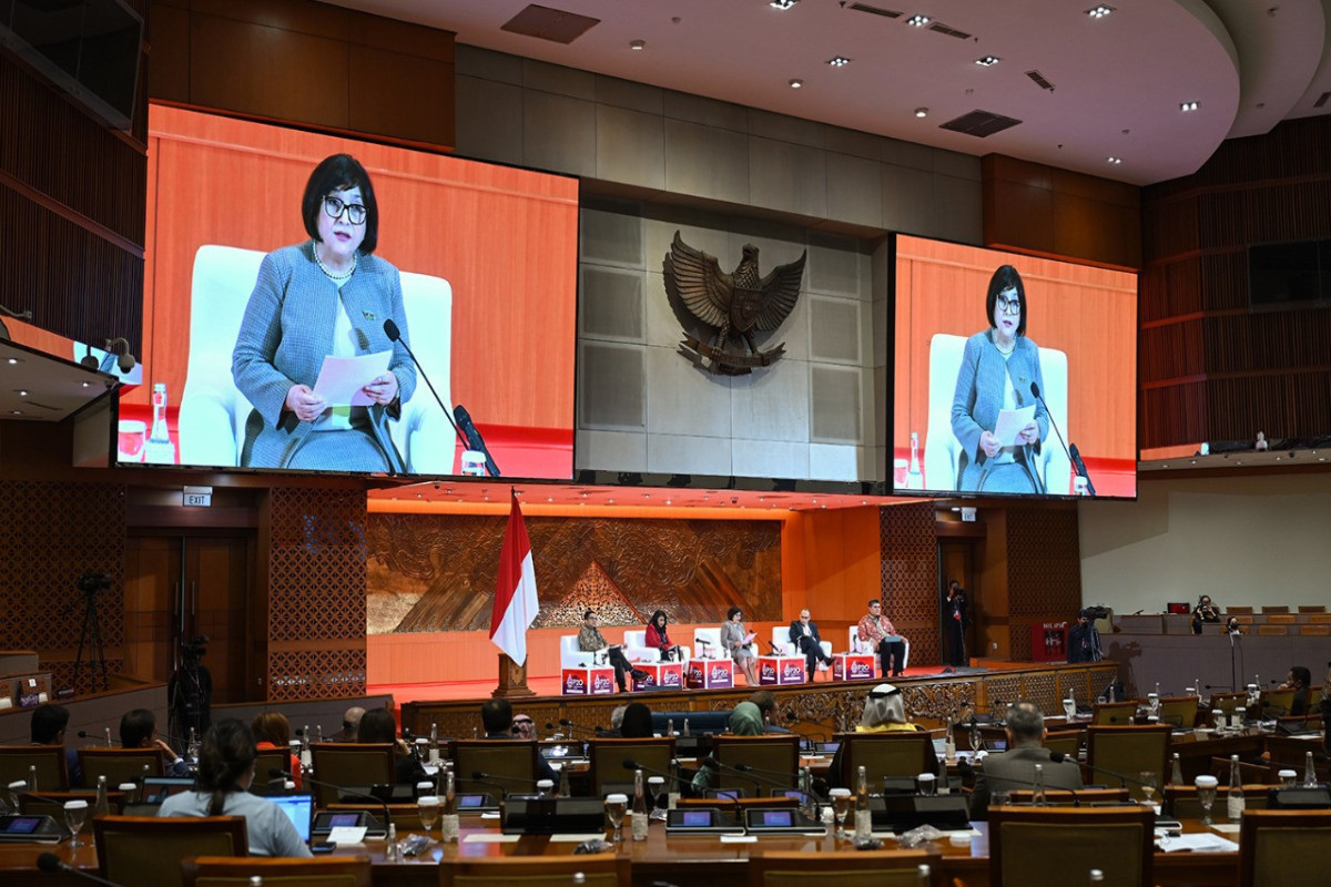 Chairperson of Azerbaijan's Milli Majlis takes the Floor at the 8th Summit of G20 Parliamentary Speakers in Jakarta