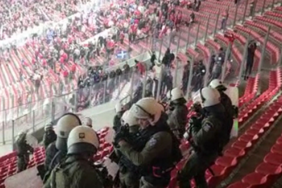 Azerbaijani fans were attacked in Greece-VIDEO 