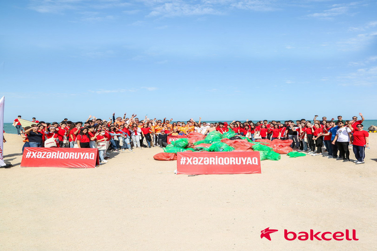 При поддержке Bakcell прошла кампания «Защитим Каспий!» -<span class="red_color">ФОТО