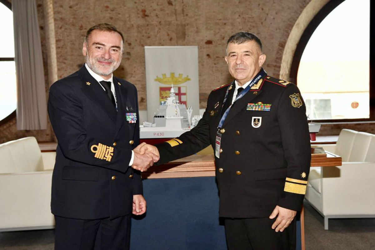 Commander of the Azerbaijan Naval Forces met with his Italian counterpart