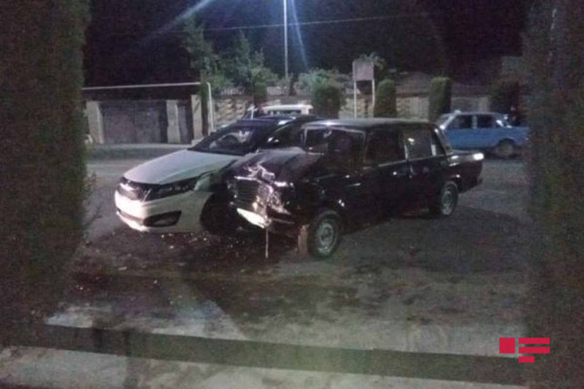 Ağcabədidə 2 avtomobil toqquşub  - FOTO 
