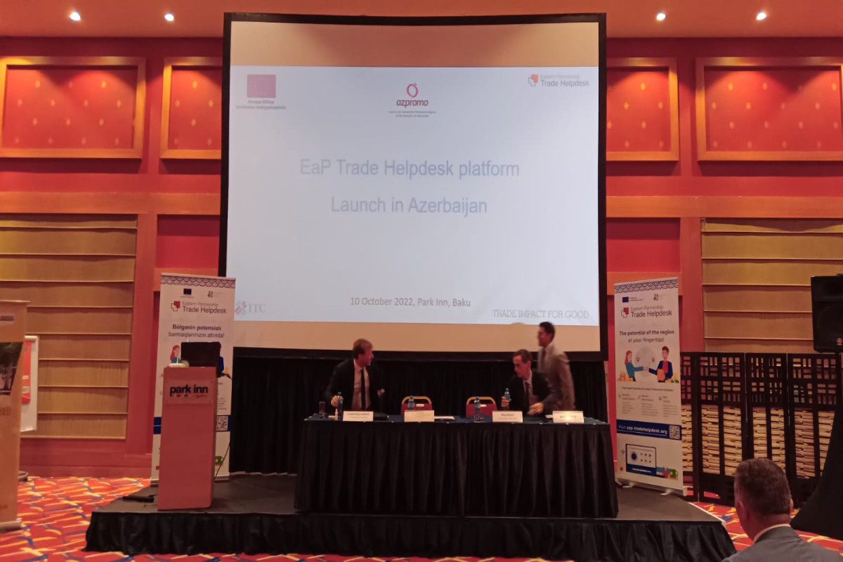 Aİ Şərq Tərəfdaşlığı Ticarət Yardım Masası platformasını Azərbaycanda təqdim edib