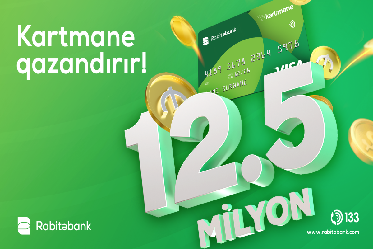 "Kartmane" sahibləri 12.5 milyon manat keşbek qazanıblar