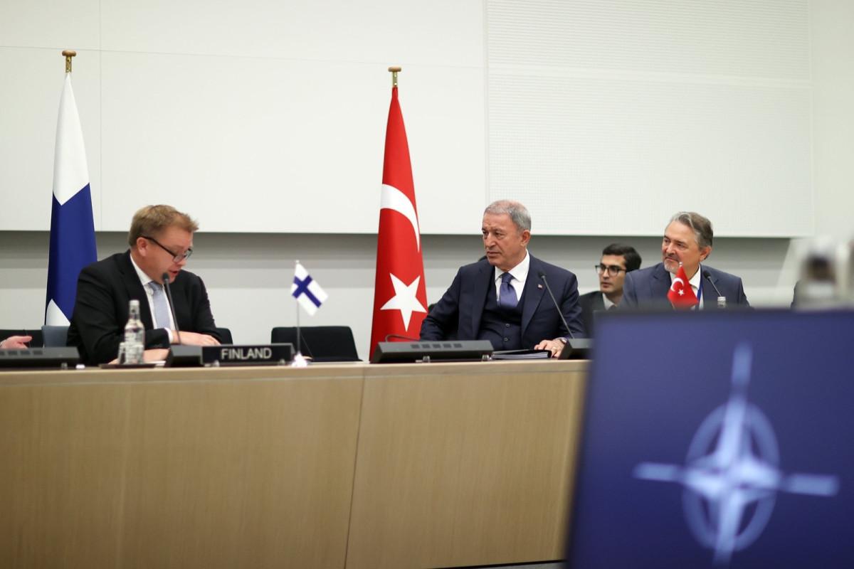 Akar Gürcüstanın və Finlandiyanın müdafiə nazirləri ilə görüşüb